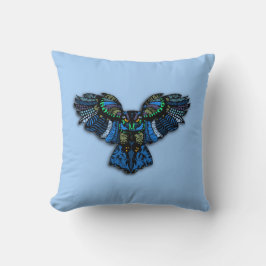 Blauwe boomgaard kussen