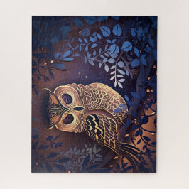 Blauwe boomgaard legpuzzel