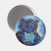 Blauwe boomgaard magneet (Voorkant / Achterkant)