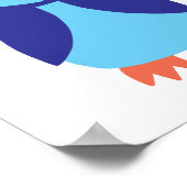 Blauwe boomgaard poster (Hoek)