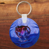 Blauwe boomgaard sleutelhanger (Voorkant)