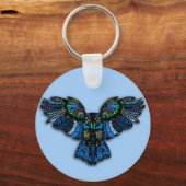 Blauwe boomgaard sleutelhanger (Voorkant)