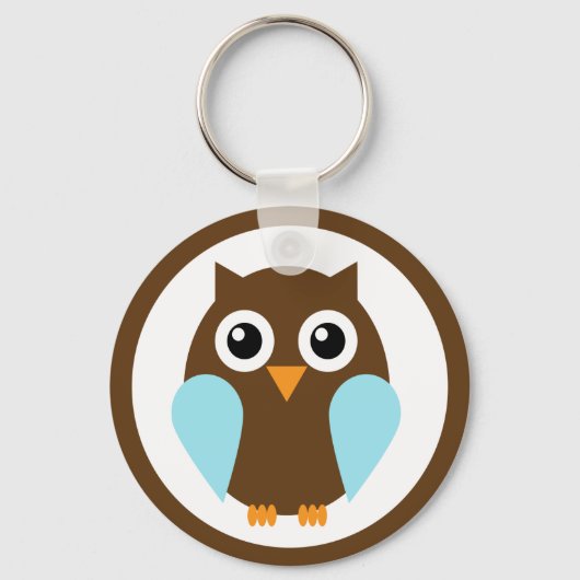 Blauwe boomgaard sleutelhanger (Voorkant)