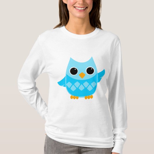 Blauwe boomgaard t-shirt (Voorkant)