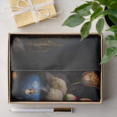 Blauwe boomgaarden en bloemen tissuepapier (Geschenk)