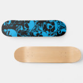 Blauwe boomgaarden persoonlijk skateboard (Horizontaal)