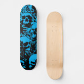 Blauwe boomgaarden persoonlijk skateboard (Voorkant)