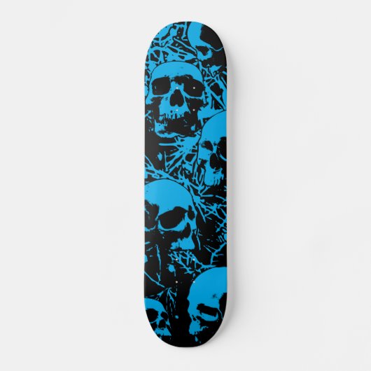 Blauwe boomgaarden persoonlijk skateboard (Voorkant)