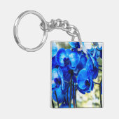 Blauwe boomgaarden sleutelhanger (Voorkant Links)