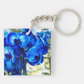 Blauwe boomgaarden sleutelhanger (Achterkant)