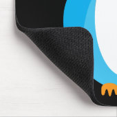 Blauwe boomkor - voeg uw eigen tekst toe muismat (Hoek)