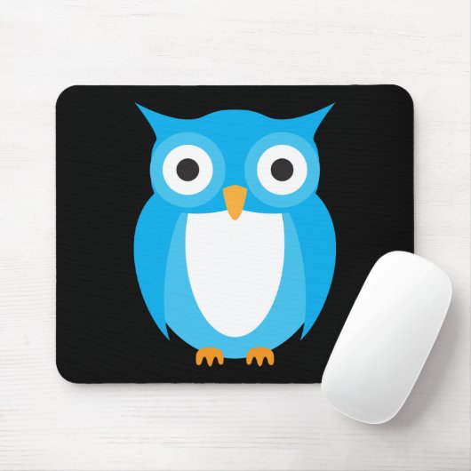 Blauwe boomkor - voeg uw eigen tekst toe muismat (Met muis)