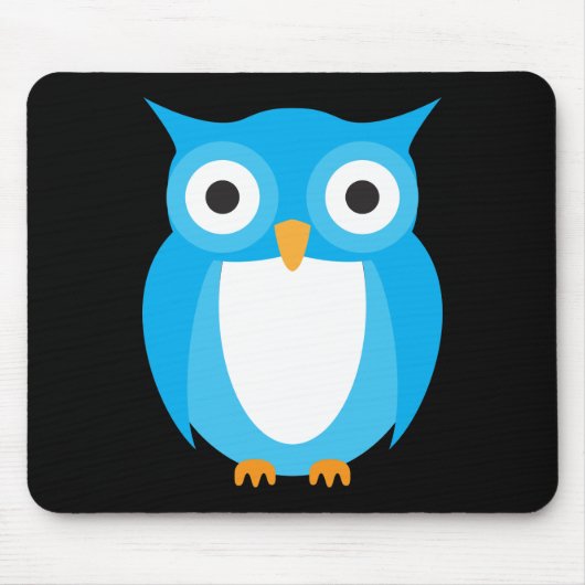 Blauwe boomkor - voeg uw eigen tekst toe muismat (Voorkant)