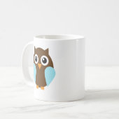 Blauwe boomkorren koffiemok (Voorkant links)