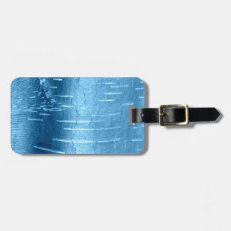 Blauwe boomschors bagagelabel