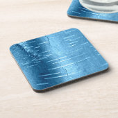 Blauwe boomschors bier onderzetter (Linkerzijde)