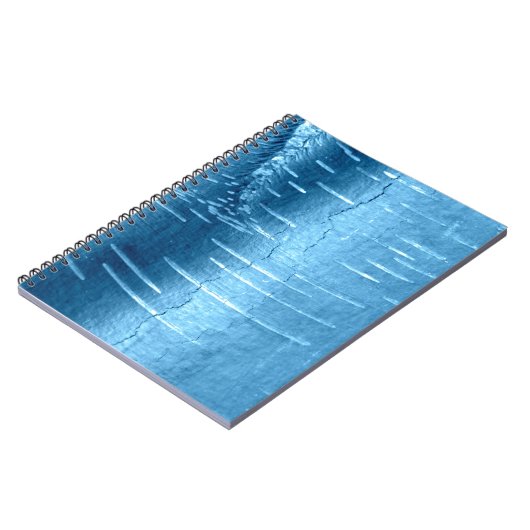 Blauwe boomschors notitieboek (Linkerzijde)