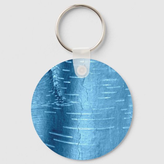 Blauwe boomschors sleutelhanger (Voorkant)