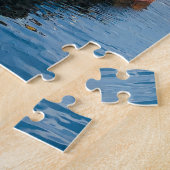 Blauwe boot in Oban Harbour Legpuzzel (Zijkant)