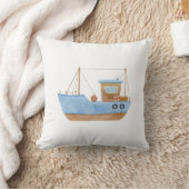 Blauwe boot kussen (Deken)