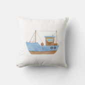 Blauwe boot kussen (Voorkant)