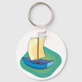 Blauwe boot sleutelhanger (Achterkant)