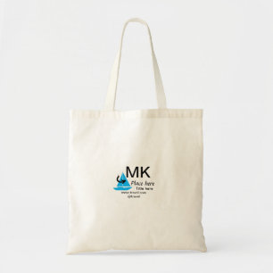 Blauwe boot zwarte pijl reisagent blog website t tote bag