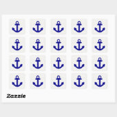 Blauwe bootankers in nood stickers (Vel)