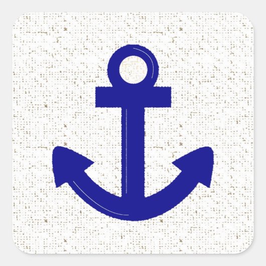 Blauwe bootankers in nood stickers (Voorkant)