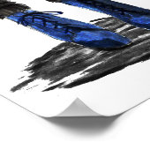 Blauwe Boots Poster (Hoek)