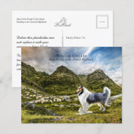 Blauwe borrelhoes - Verzamelbaar Briefkaart