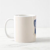 Blauwe Borstschelpen Strand Koffiemok (Links)