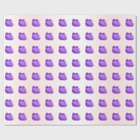 Blauwe bosbessen en roam cadeaupapier (Vlak)