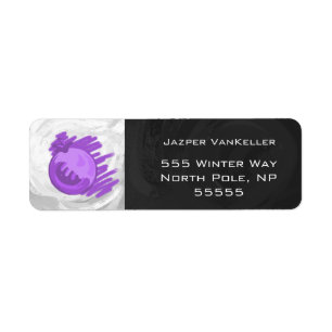 Blauwe bosbessen en roam etiket