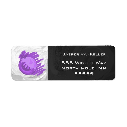 Blauwe bosbessen en roam etiket (Voorkant)