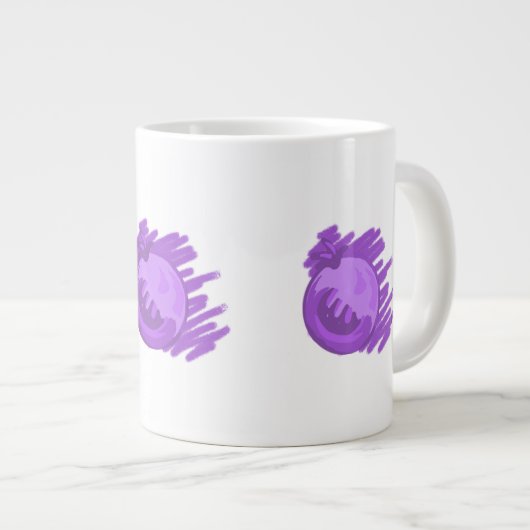 Blauwe bosbessen en roam grote koffiekop (Voorkant rechts)