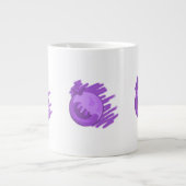 Blauwe bosbessen en roam grote koffiekop (Voorkant)