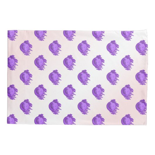 Blauwe bosbessen en roam kussensloop (Achterkant)