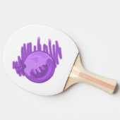 Blauwe bosbessen en roam tafeltennisbatje (Zijkant)