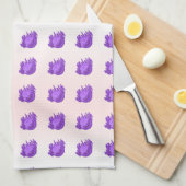 Blauwe bosbessen en roam theedoek (Quarter Fold)