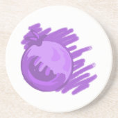 Blauwe bosbessen en roam zandsteen onderzetter (Voorkant)