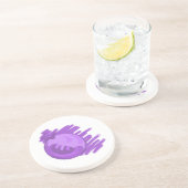 Blauwe bosbessen en roam zandsteen onderzetter (Zijkant)