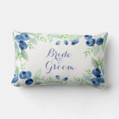 Blauwe bosbessen in de midzomer Rustic Wedforever Kussen (Achterkant)