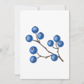 Blauwe bosbessen, vers op verzoek van een bijkanto kaart (Voorkant)