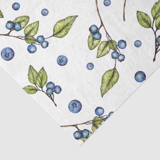 Blauwe bosbessen, vers tissuepapier (Detail)