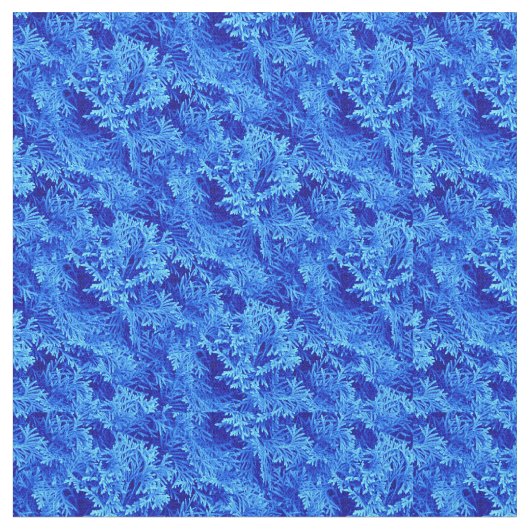 Blauwe boskatoen stof (Close Up)