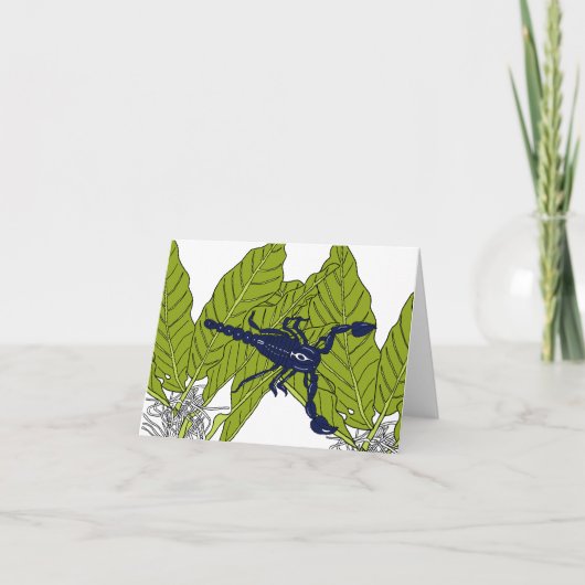 Blauwe bosschorpioen kaart (Voorkant)