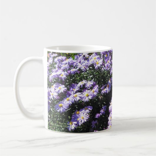 Blauwe Bossen Asters Koffiemok (Links)