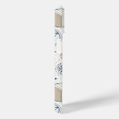 Blauwe botanische geometrische doedel Case-Mate iPhone case (Achterkant / Rechts)