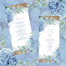 Blauwe Botanische Huwelijkshydrangea menu